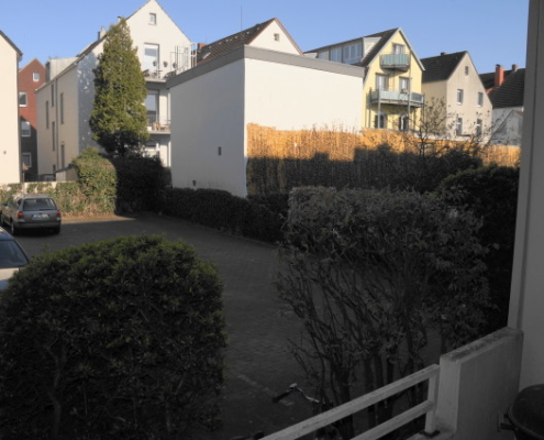 Hofblick vom Balkon